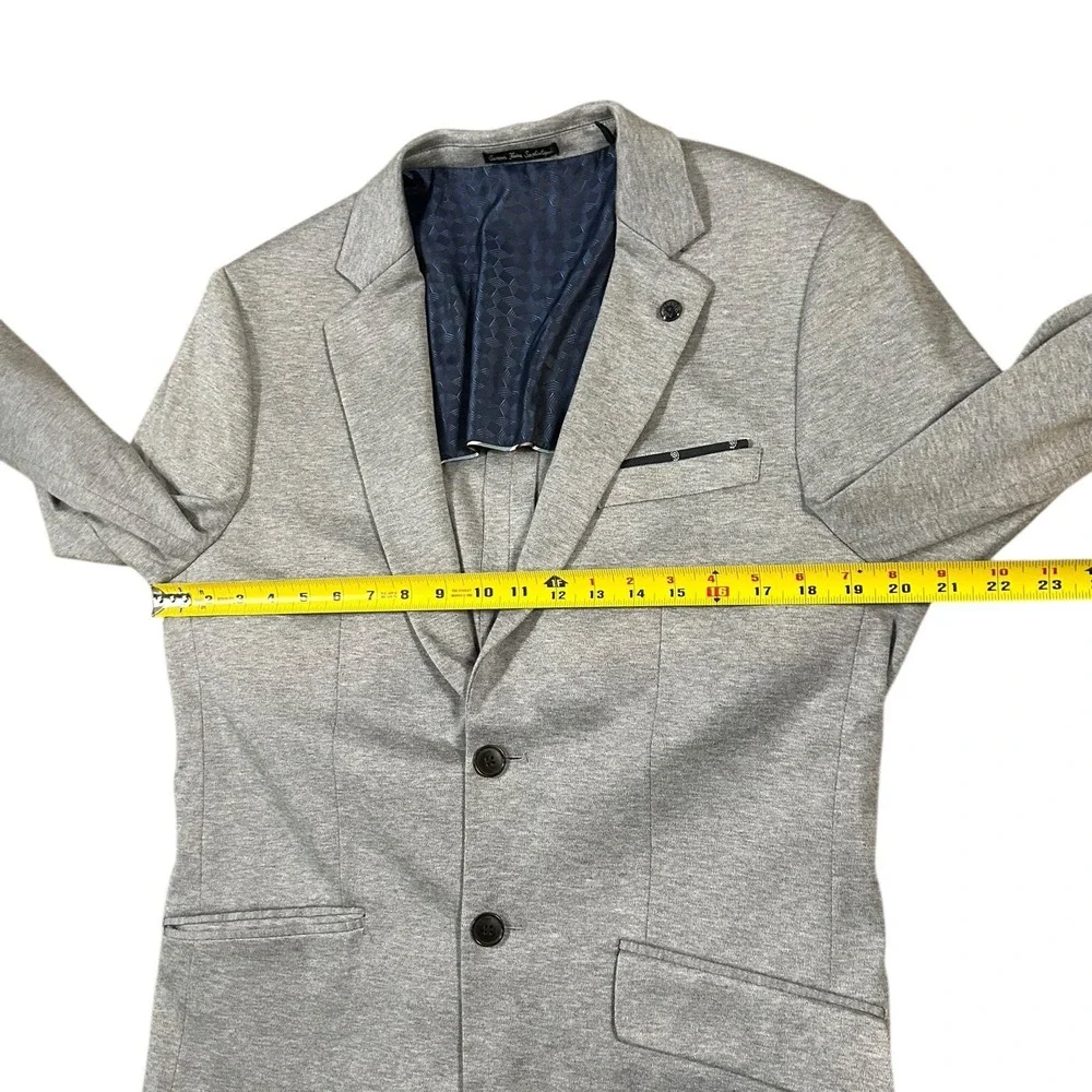Scotch and Soda Mens Light Gray Cotton Jacket Sport Coat Blazer Large 2 Button‎